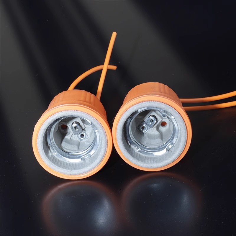 ハイパワーLED電球防水セラミックランプ口家庭用スイッチねじ口難燃屋外E27ケーブル付きソケット|undefined