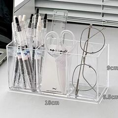 デスクトップ化粧ブラシ収納バレル眉毛ペン収納筒アイシャドーブラシ収納ボックス学生多機能大容量ペンホルダー
