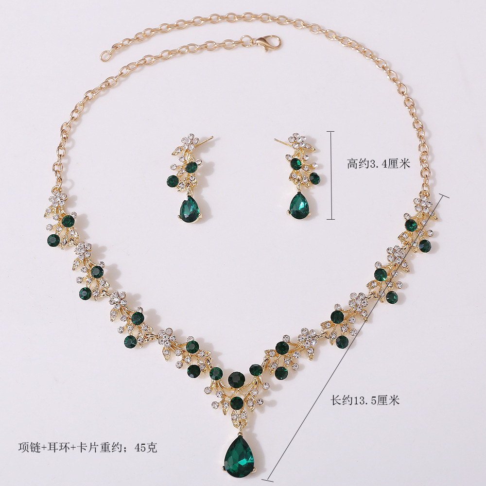 新娘项链皇冠三件套