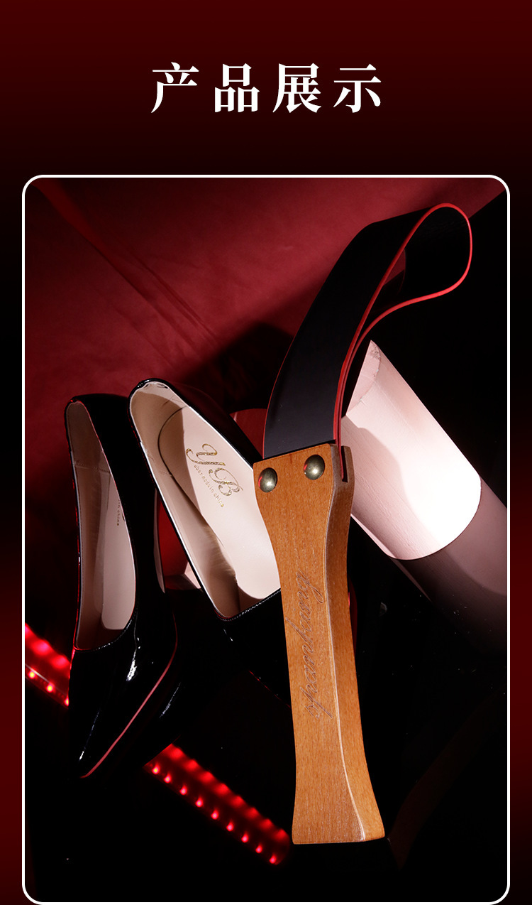 SM Fetish Kit with PU Leather Flogger, Anal Plug, Hand Clamps and Couple Accessories — detail image 22