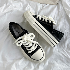 Thick-soled canvas shoes for men and women, casual sneakers for couples, sports and leisure men's shoes, trendy shoes, classic and versatile basic models