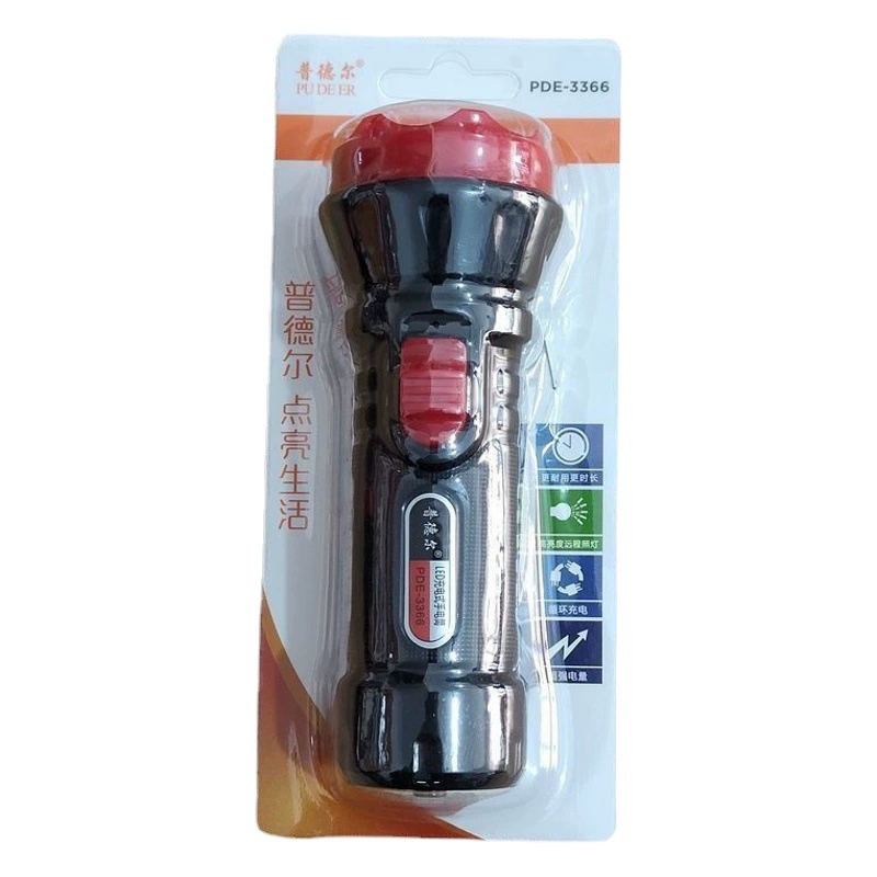 Источник производителя Светодиодный фонарик домашнего заряда пластиковый маленький фонарик