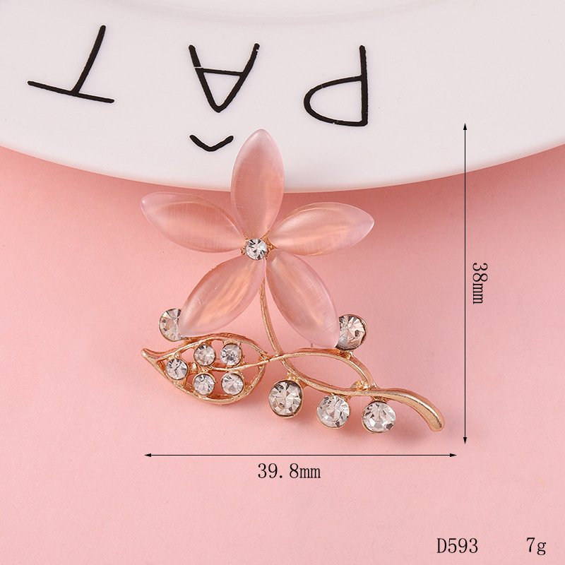 Nuevo diamante completo cinco pétalos flor gota diagonal flor aceite copo de nieve DIY accesorios de joyería teléfono móvil Shell rhinestone material al por mayor