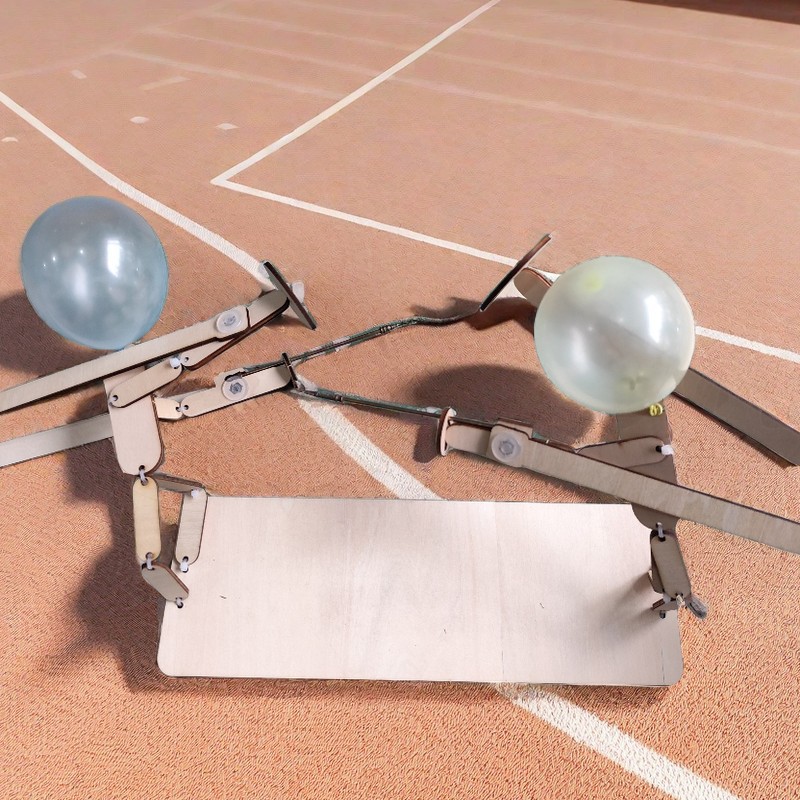 Globo Hombre batalla Festival de madera hombre original Internet celebridad doble batalla niños interacción padre-hijo pareja PK juguete rompecabezas