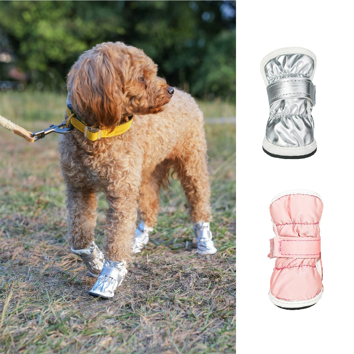 24 зимние ботинки для собак Тедди Би Медведь Шнауцер Маленькая собака Собака Снежные ботинки Водонепроницаемые и морозостойкие