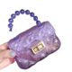 2025 New Korean Style Trendy Fashion Chanel Style Bag All-match Diamond Plaid Chain Transparent Jelly Bag Pearl Crossbody Bag