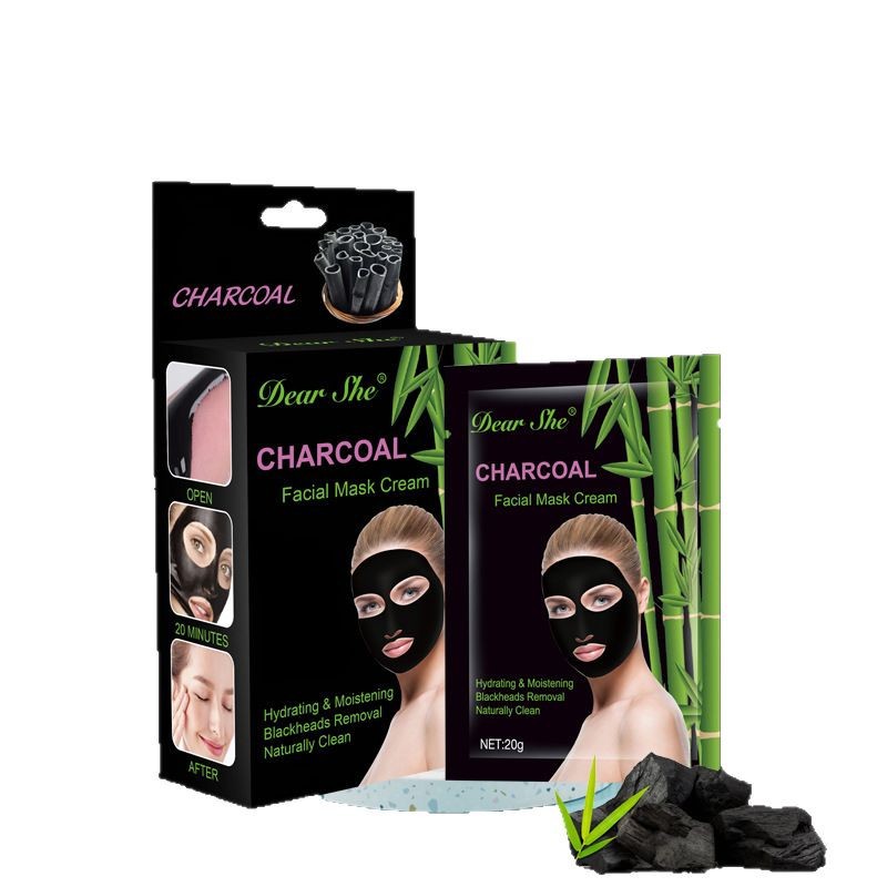 Transfronterizos OEM ODM comercio exterior venta directa Querida ella carbón de bambú para eliminar los puntos negros, limpiar los poros, rasgar la máscara negra