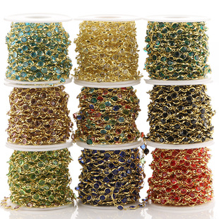 ���P�6.5mm��ɫ��߅�������ʯ� DIY����Ʒ���������K��