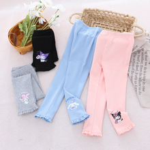 2025女童打底裤秋装新款童装长裤弹力裤子内搭外穿库洛米一件代发