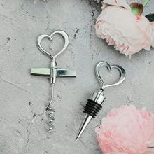 爱心酒塞红酒开瓶器软木塞起瓶工具螺旋镂空心形酒帽情人节系列