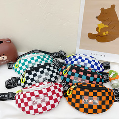 2024 Korean Version New Candy Color Children's Chest Bag Fashion Single Shoulder Bag Trendy Children's Crossbody Bag Sports Waist Bag Fashion