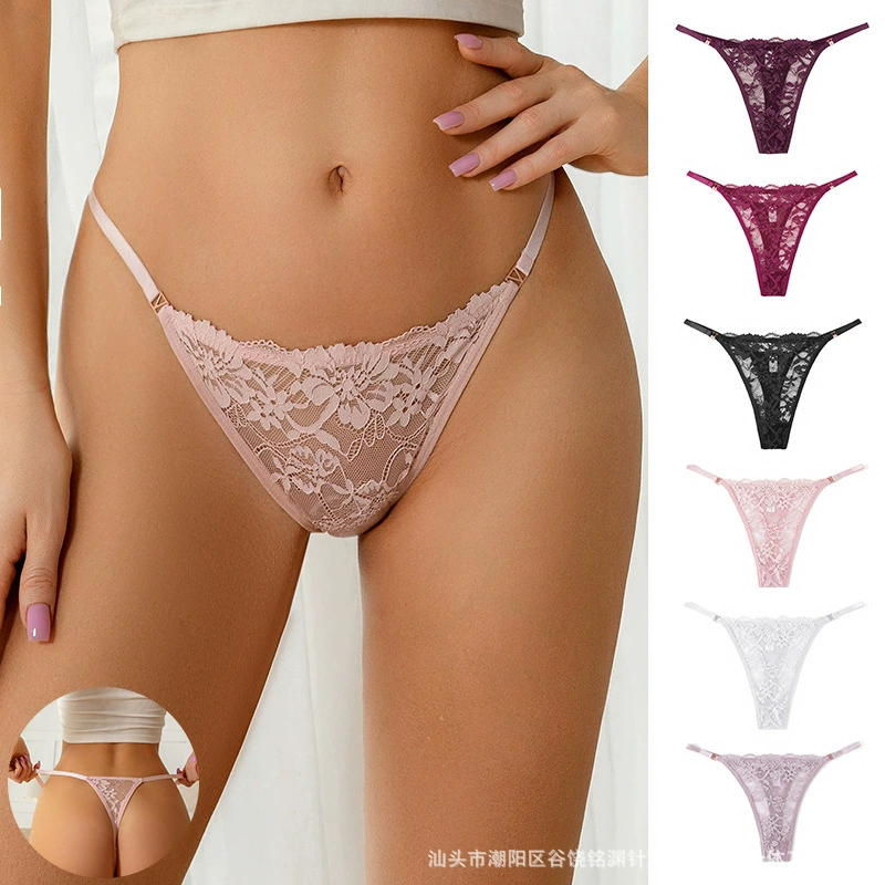 Сийин Тему трансграничный секс соблазн кружевное женское стринги цветы вышивка сексуальный дышащий плюс размер трусики женский