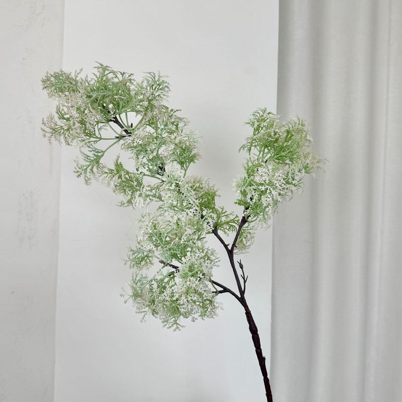 蓬莱松仿真绿植物雾凇仿真花客厅装饰摆设紫色假花高级感逼真摆件|undefined
