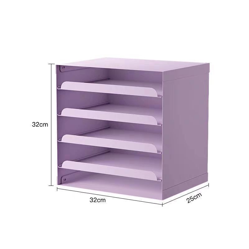 Pull-Out Flat Replacement Cosmetic Document Paper Pull-Out Storage Box Desktop Four-Layer Envelope Tray Multi-Layer