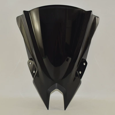 Suitable for Kawasaki Ninja 500 Se 24-25 Modified Heightening Front Windshield Windshield Goggles (Motorcycle front windshield) - smoky-black