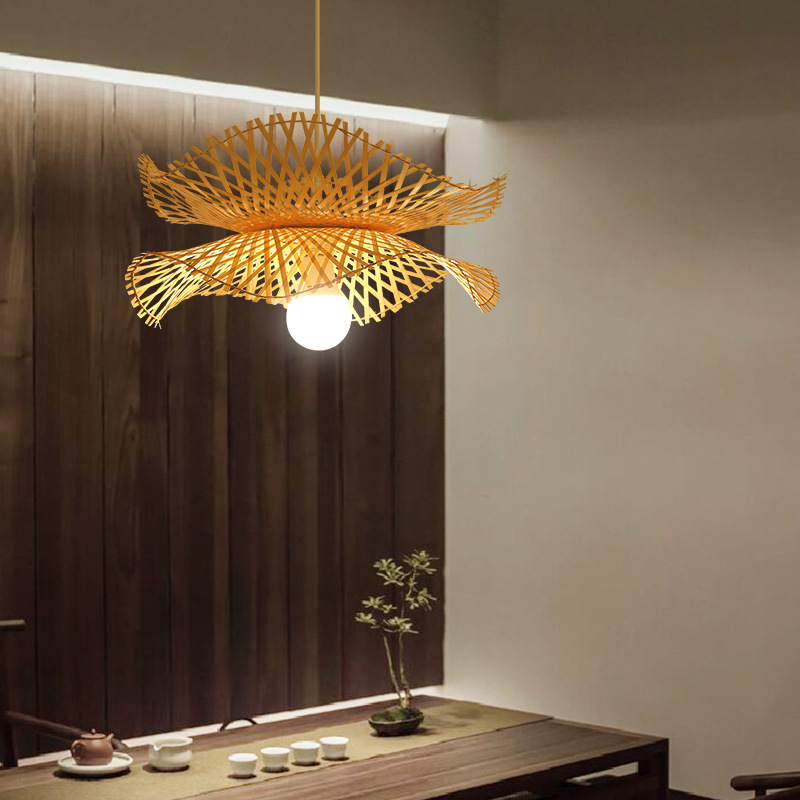 Estilo chino de bambú araña estilo japonés bambú Zen antiguo té Sala B & B restaurante dormitorio cabecera linterna pasillo