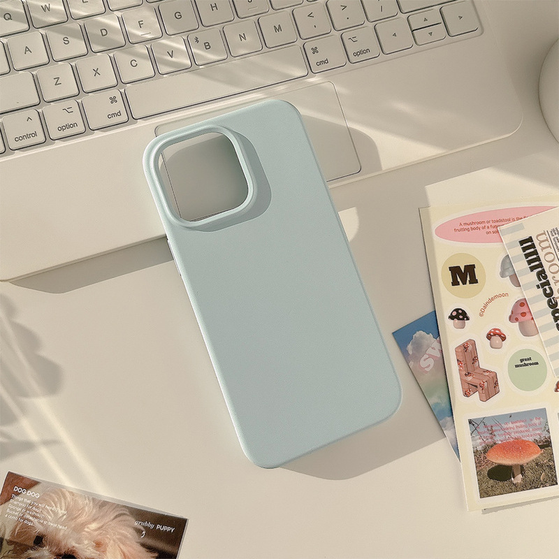 高品質真液体シリカゲルiPhoneアップル15携帯ケース14promax韓国系12高級13純色11|undefined