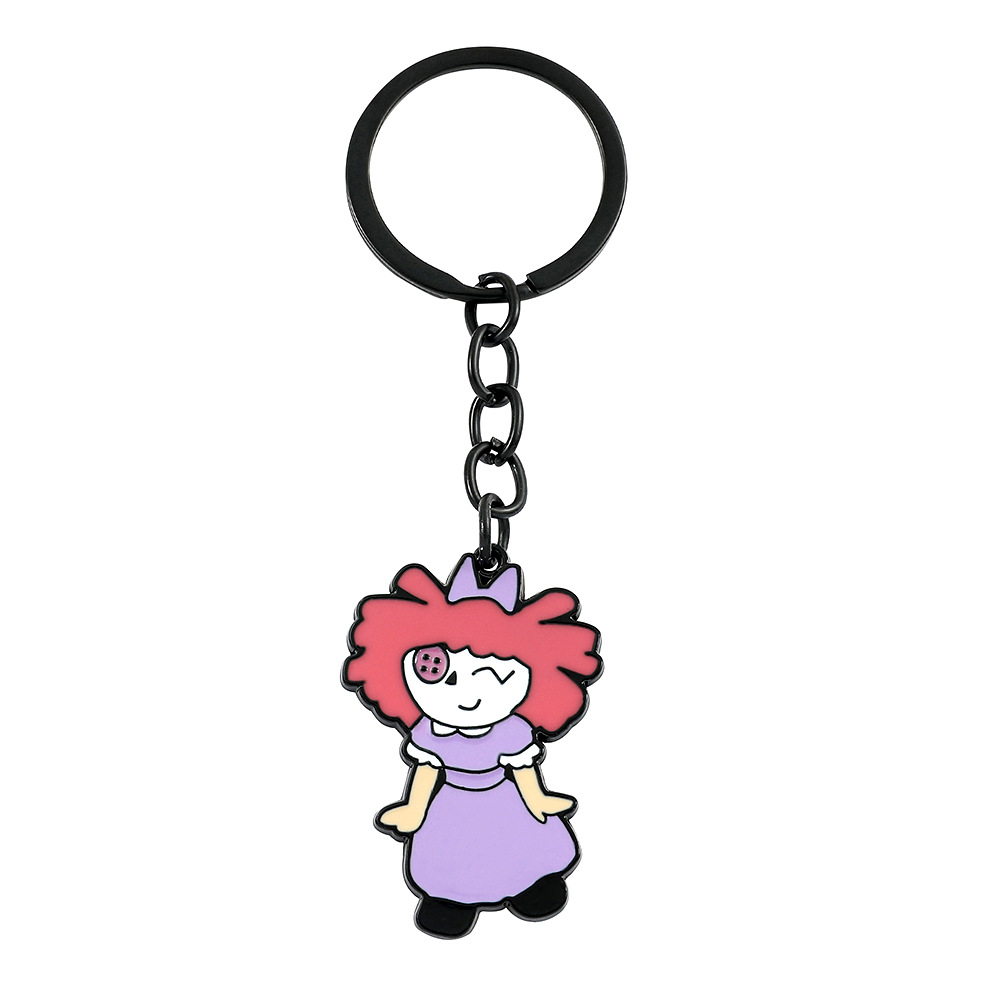 Transfronterizo Temu comedia europea y americana anime magia digital circo pomni collar llavero colgante joyería