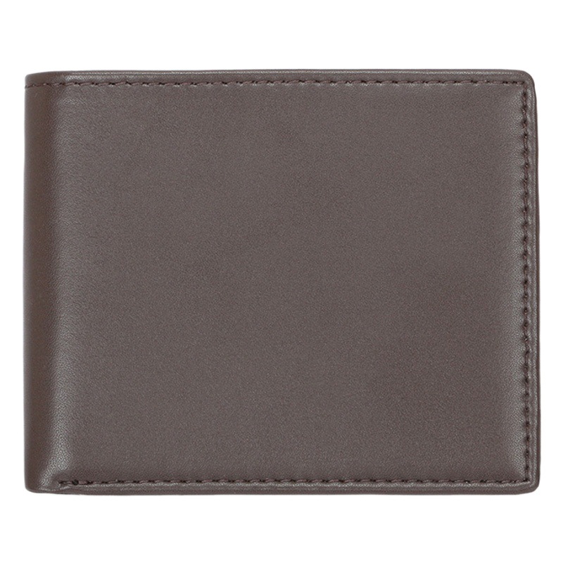 Russian cross-border leather men's wallet wholesale new hot RFID anti-theft brush multi-color short money clip
