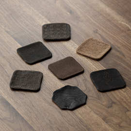 棉麻茶杯垫茶道配件布艺杯托茶杯隔热垫茶杯托吸水布垫干泡垫壶垫