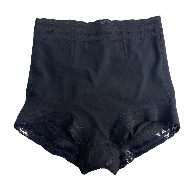 Butt Lift pantalones de cintura de malla de talla grande europeos y americanos, pantalones de vientre de cadera, pantalones de cintura de plástico triangular ajustados con corsé