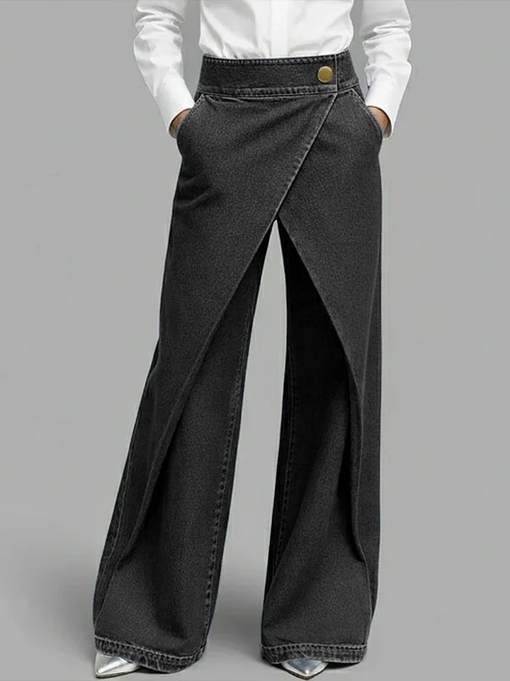 ​​Women's American Style High-Waisted Jeans - Trendy Stretch Denim Pants For Casual Wear​​_ecoleips.com