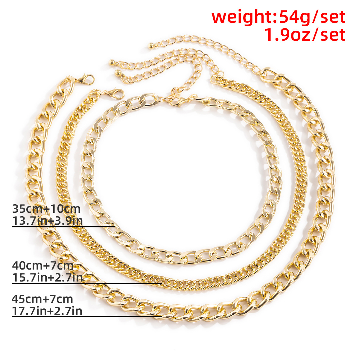Simple Geometric Multi-layer Chain Tassel Necklace display picture 1