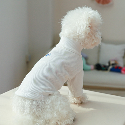 Pet clothes, small dogs and cats, autumn and winter comfortable home clothes, dog clothes, letter base shirt, set, Teddy, Bichon Frise.