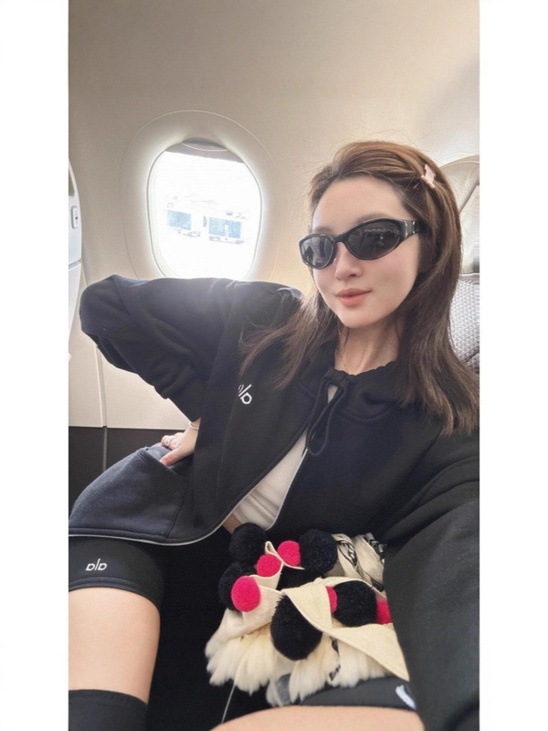 alo金智秀同款抽绳连帽拉链外套女休闲运动健身百搭长袖卫衣上衣|undefined