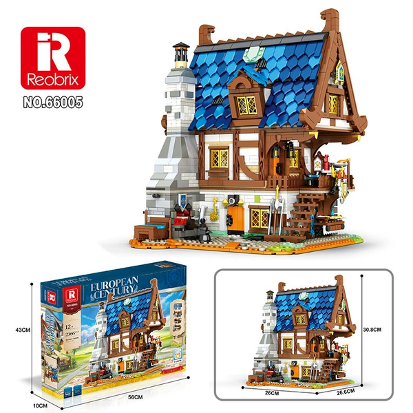 Medieval blacksmith shop (2366pcs)/56cm color box