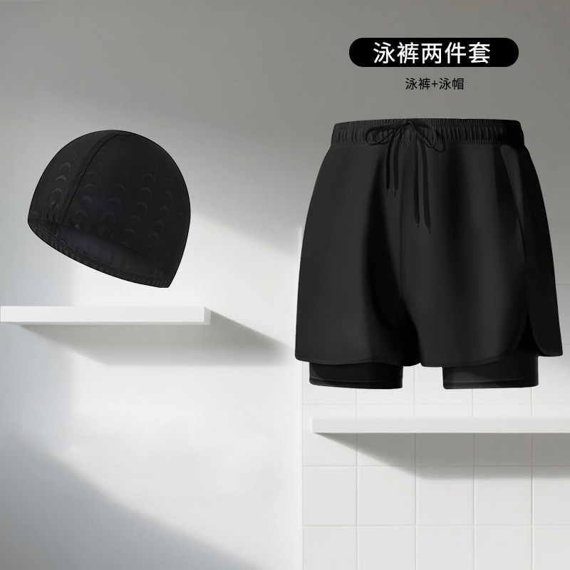 Traje de Baño Tipo Bóxer para Hombre de Poliéster para Natación y Aguas Termales image 13