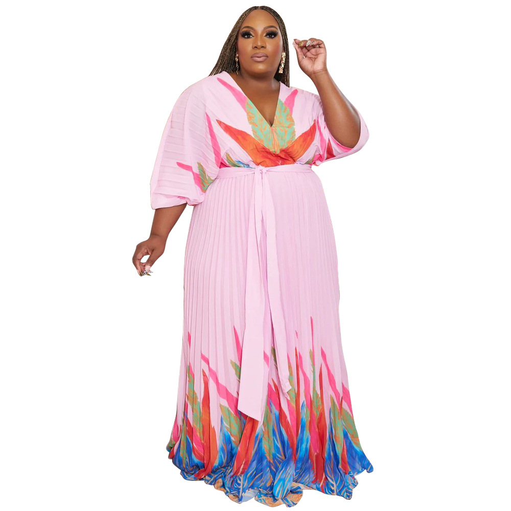 476g Weight Maxi Long Dress Dress Length Type Long Sleeve Sleeve Length Regular Dress Dresses Type Regular Sleeve Sleeve Type Woven, Spandex, Polyester Fabric Type High Waist Waist Line Daily Occasion V Neck Neckline Regular Fit Fit Type Printing Pattern Spring, Autumn Season Printing Design Elegant Style Wholesale Elegant Printing Printing Daily V Neck Long Sleeve Regular Dress 10