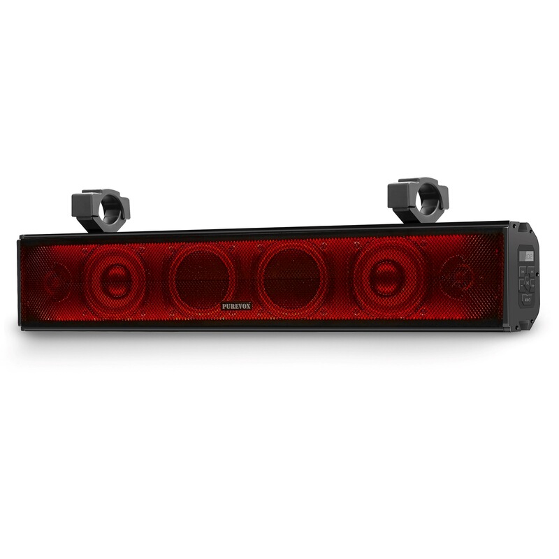 Cross-Border Utvatv Golf Cart Speaker, Beach Cart Bluetooth Long Strip Speaker with Bluetooth, Usb, Aux, Led Light