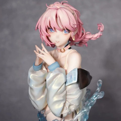 二次元アニメフィギュア卸売アークナイツブルー毒胸像モデルトレンディな周辺装飾品手作り工場
