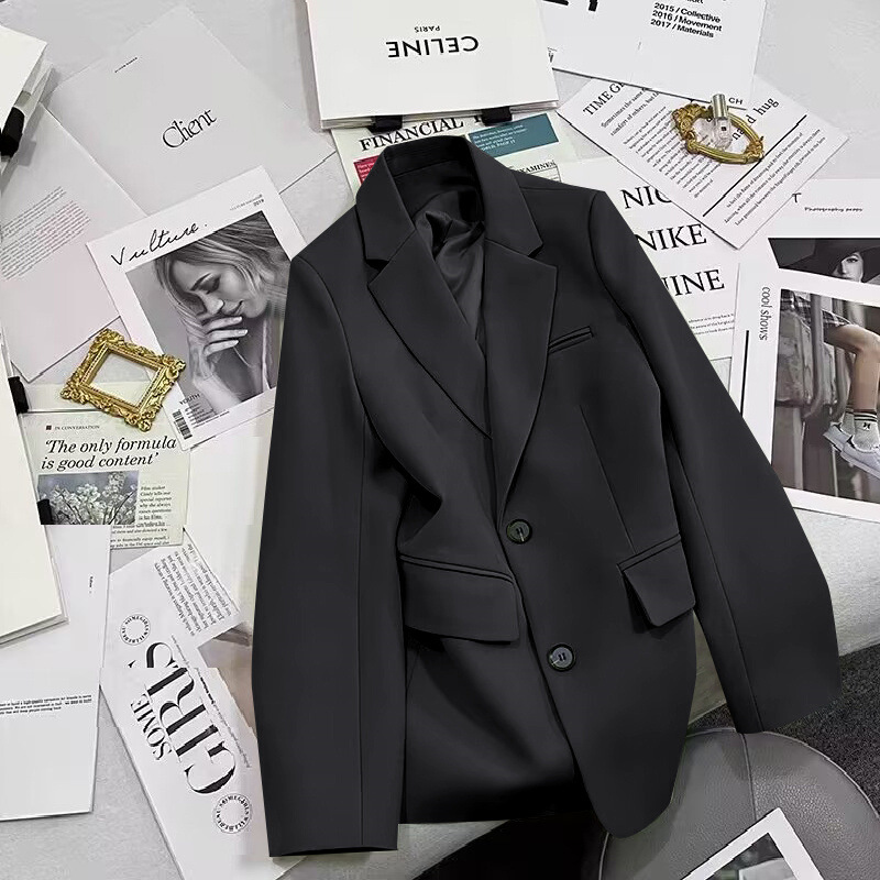 creamy-white Suit Jacket Women's Clothes 2025 Spring and Autumn New Casual Elegant Spring and Autumn Fried Street Little Man Suit Jacket