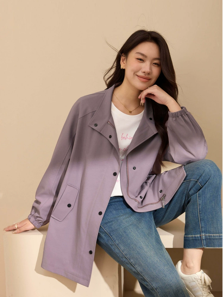 Trench coat, trend autumn jacket, plus size