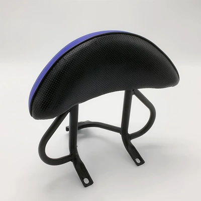 Motorcycle trunk | Frame Little Turtle Rear Rack - handle-bracket-blue-backrest