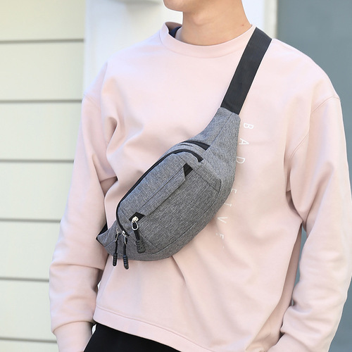New waist bag leisure bag Korean-style leisure men's single-shoulder bag sports travel bag crossbody bag men's cross bag