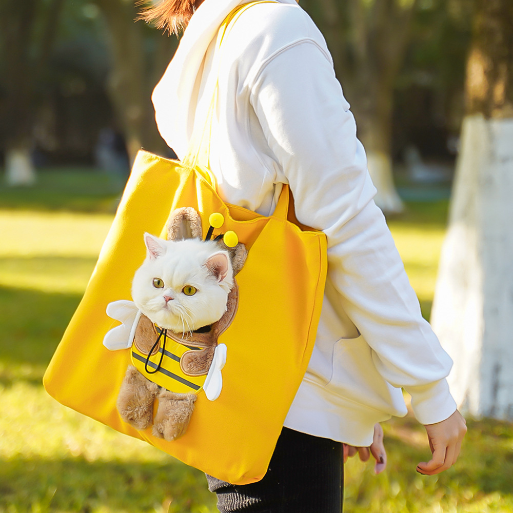 Pet Outing Bolso de hombro Cartoon Lion Cat Bolso para perros Bolso para perros Excursión Teddy Bigxiong Into Corgi