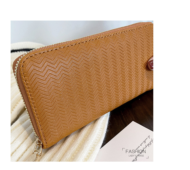 Women's Solid Color Pu Leather Zipper Wallets display picture 24