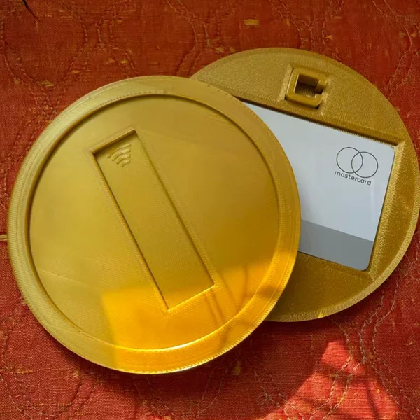 Cross-Border New Model Funnest Way to Top to Pay Mario Coin-Shaped Bank Card Holder