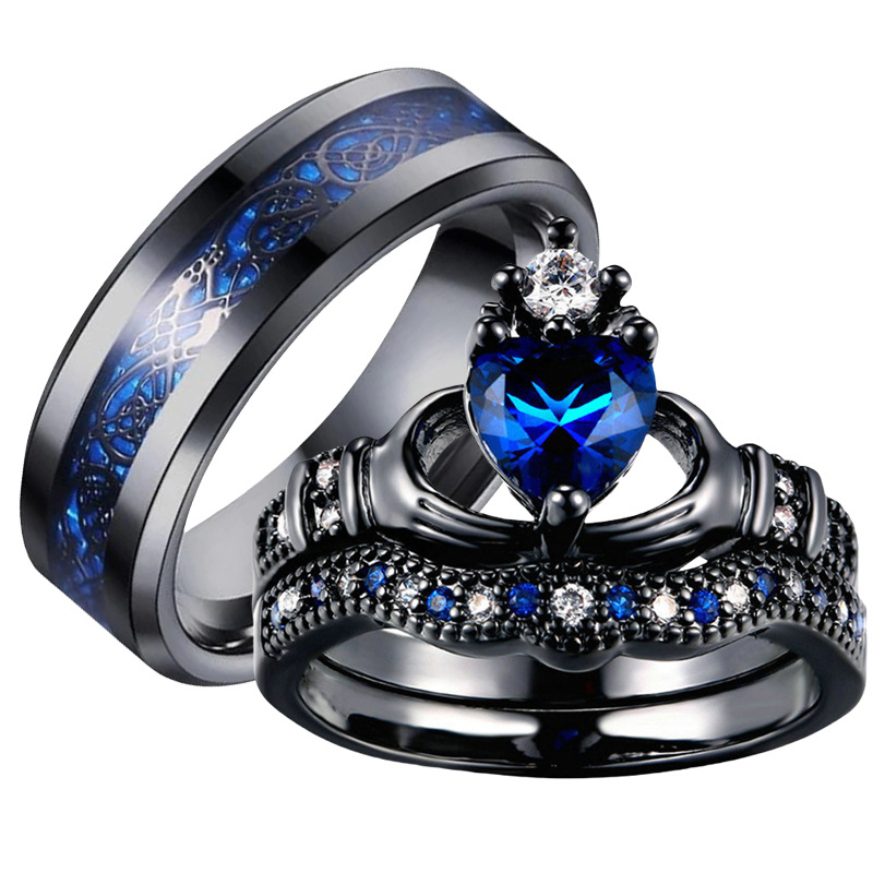 Silver Chen jewelry wholesale cross-border Europe and the United States ring women's wedding engagement ring ring men's stainless steel ring