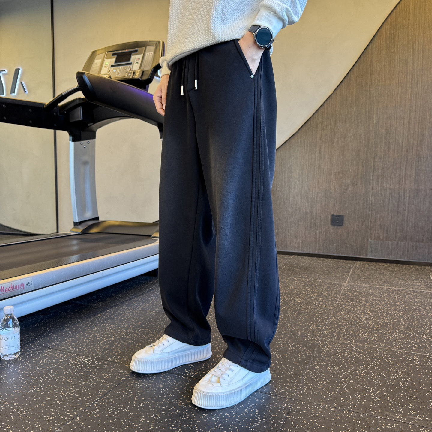 Trendy Brand 2026 Spring New Men's Sports Pants, Trendy Brand Sweatpants, Loose Vintage Men's Casual Pants