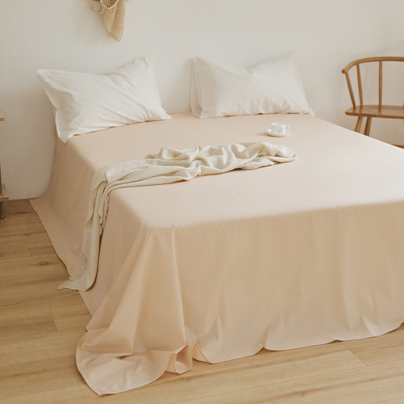 100 sábanas de algodón de color sólido sábanas de algodón dormitorio sábanas dobles individuales sábanas de piel de padres