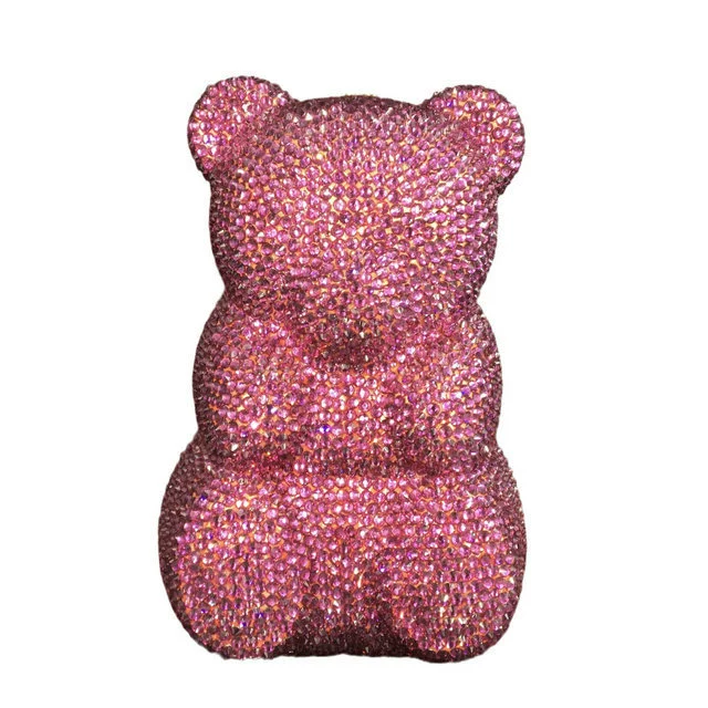 FGG EVENG BAG Европейские и американские вечерние сумки Pumage сумки Teddy Bear Banquet Party Evening Diamond