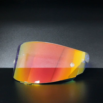 Electroplating Lens — Dəbilqə (Kaska) aksesuarları - aurora-red