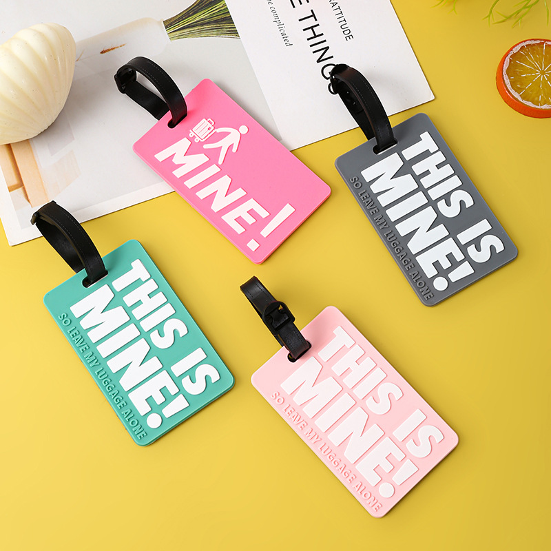 Soft Rubber Luggage Tags With Airplane Design Bag Accessories_voghion.com