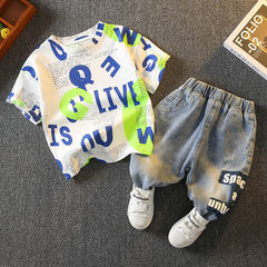 Children's Beachwear Set for Boys - 2024 New Summer Outfits for Little Boys - Stylish Baby Summer T-Shirts