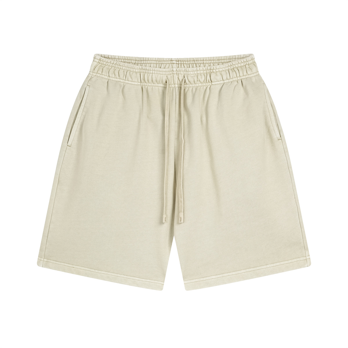 Conjunto de ropa de verano para hombre, de manga corta, fina, lavada y teñida, estilo urbano, desgastada, de marca, con pantalones cortos deshilachados, conjunto para pareja. image 7