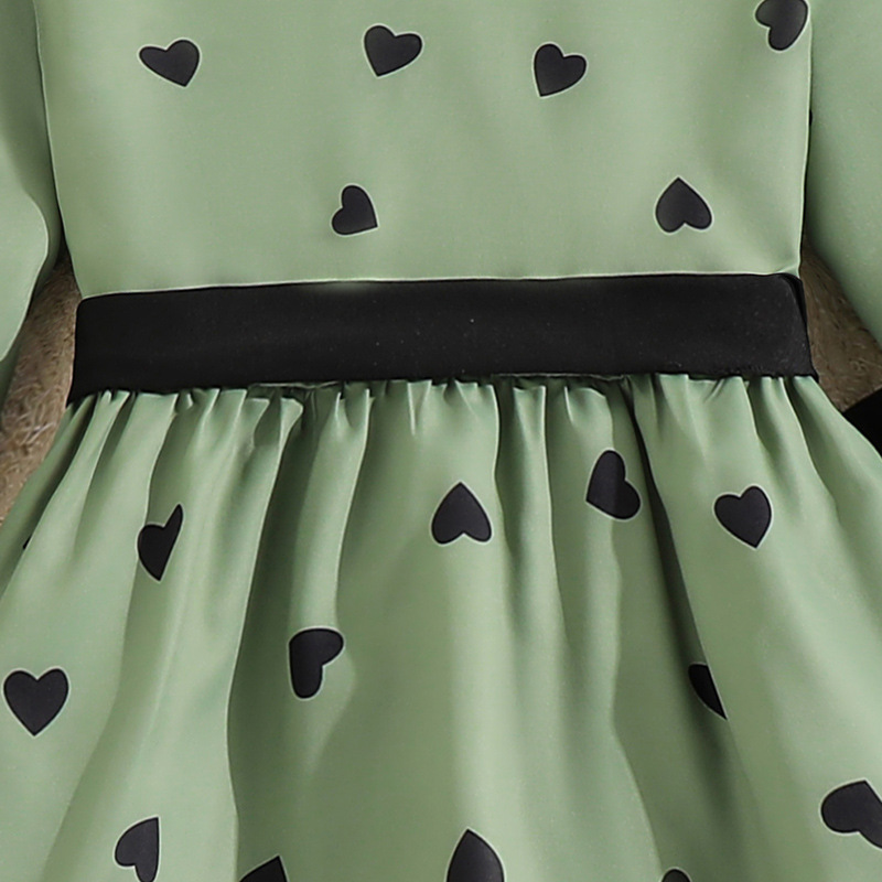 2024 Herbst neue Kollektion von Kinderbekleidung, modisches langes Hemdkleid mit Gürtel und Unterhosen-Set für Mädchen_voghion.com